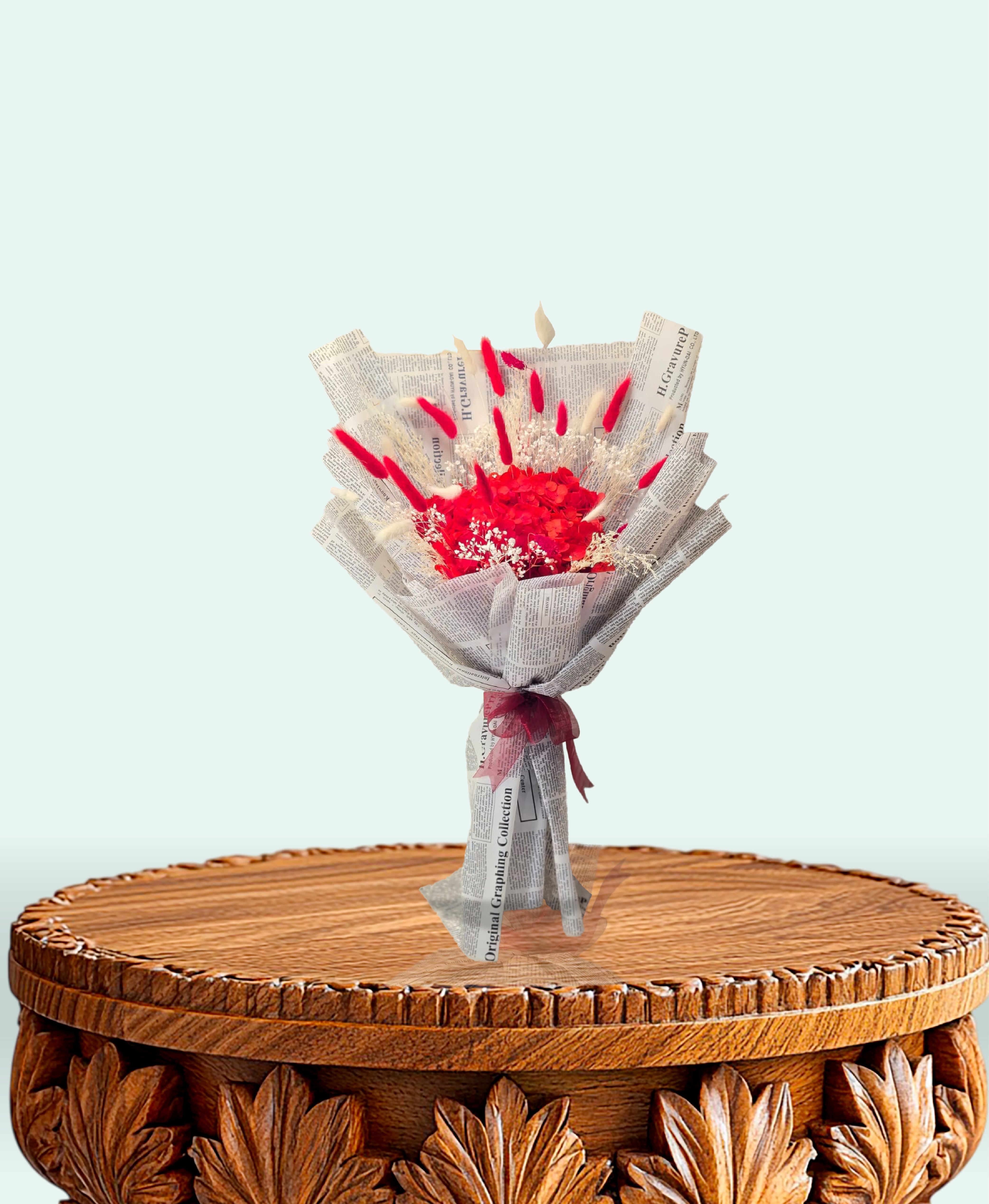 Crimson Chronicle Dried Bouquet